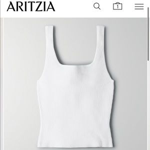 Aritzia sculpt knit tank